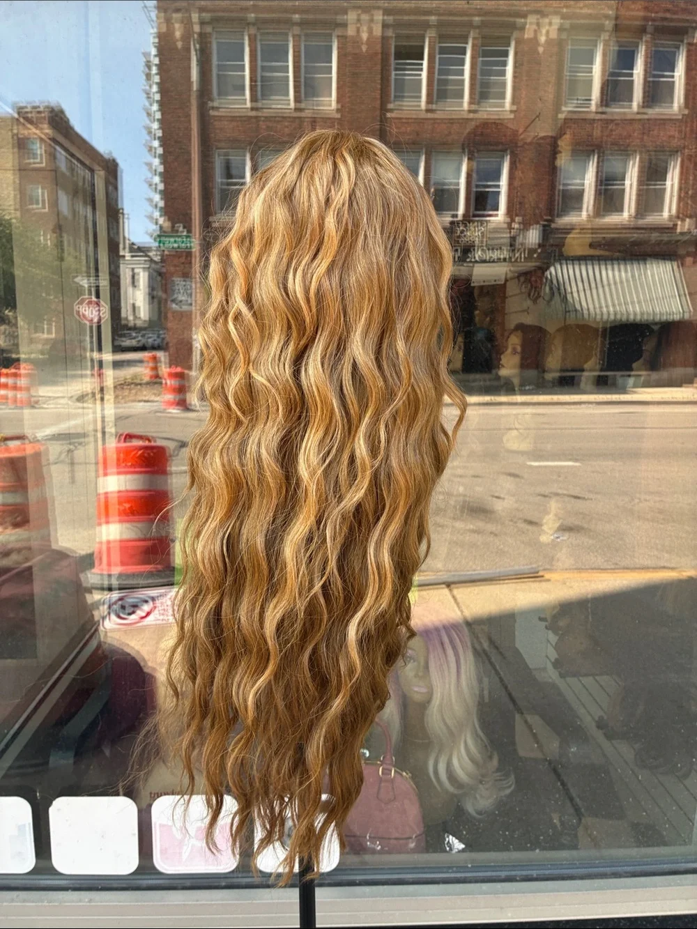Long Wavy Wig - Honey Blonde